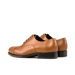 Ambrogio Bespoke Men's Shoes Calf-Skin Leather Cap-Toe Oxford (AMB2575)-AmbrogioShoes