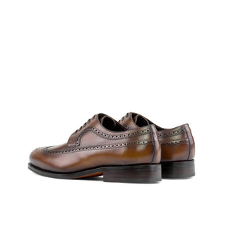 Ambrogio Bespoke Men's Shoes Calf-Skin Leather Longwing Blucher (AMB2582)-AmbrogioShoes