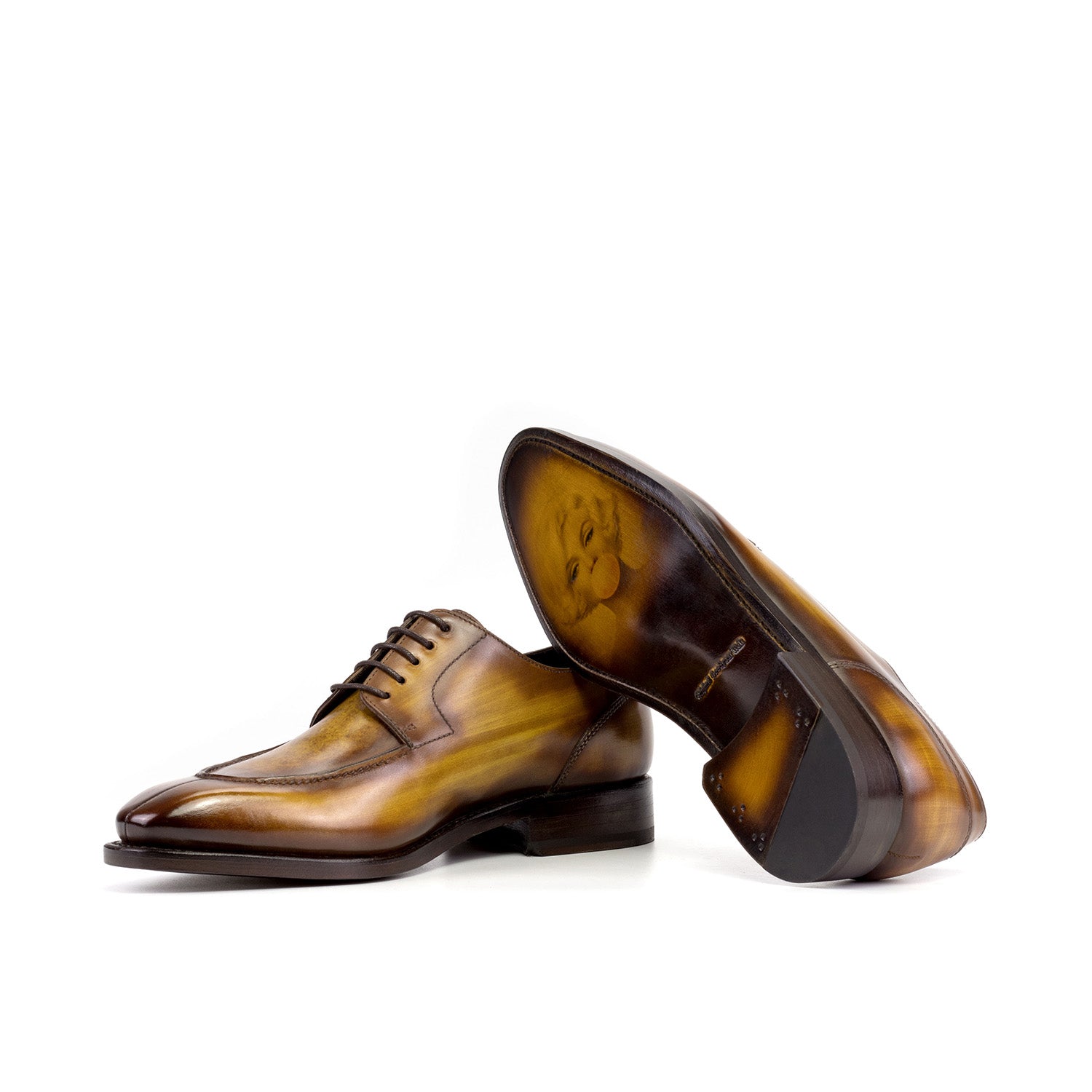 https://www.ambrogioshoes.com/cdn/shop/files/Ambrogio-Bespoke-Mens-Shoes-Cognac-Patina-Leather-Derby-Split-Toe-Oxfords-AMB2448-3.jpg?v=1688803674