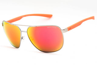 Armani Exchange 0AX2047S Sunglasses Silver/Orange Mirror-AmbrogioShoes