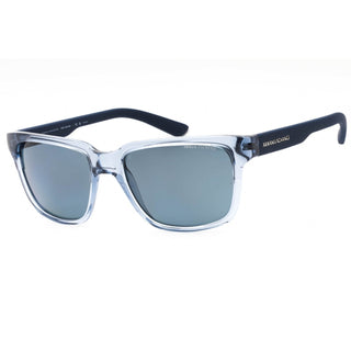 Armani Exchange AX4026S Sunglasses Shiny Transparent Blue /Dark Blue Polarized-AmbrogioShoes