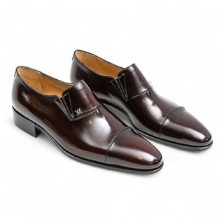 Artioli Sisto Men's Shoes Calf-Skin Leather Slip-on Cap-Toe loafers (ART1031)-AmbrogioShoes