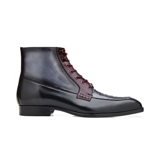 Belvedere Greco R79 Men's Shoes Exotic Ostrich / Calf-Skin Leather Boots (BV3178)-AmbrogioShoes