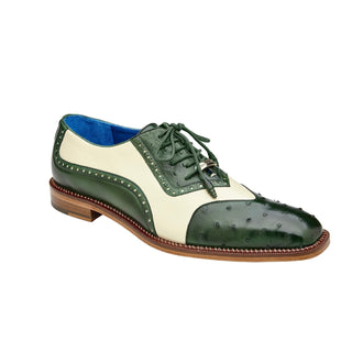 Belvedere Sesto R54 Men's Shoes Ostrich / Calf-Skin Leather Oxfords (BV3175)-AmbrogioShoes