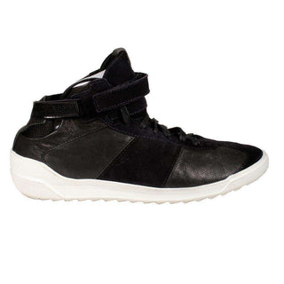 Burberry Mens Shoes Black High-Top Leather Sneakers (BUR039)-AmbrogioShoes