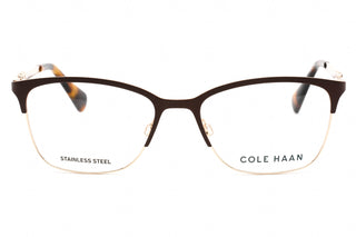 COLE HAAN CH5009 Eyeglasses Brown / Clear Lens-AmbrogioShoes