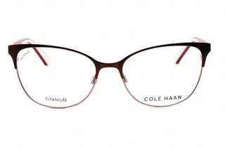 COLE HAAN CH5040 Eyeglasses Burgundy / Clear Lens-AmbrogioShoes