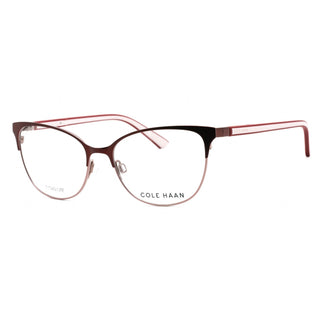 COLE HAAN CH5040 Eyeglasses Burgundy / Clear Lens-AmbrogioShoes