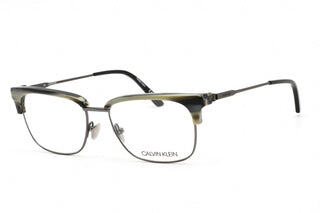 Calvin Klein CK18124 Eyeglasses CHARCOAL HORN/Clear demo lens-AmbrogioShoes