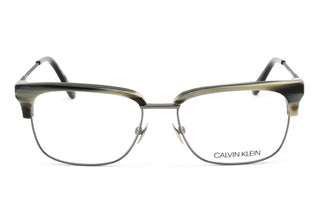 Calvin Klein CK18124 Eyeglasses CHARCOAL HORN/Clear demo lens-AmbrogioShoes