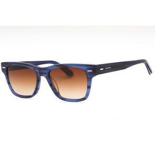 Calvin Klein CK21528S Sunglasses STRIPED BLUE/Brown Gradient-AmbrogioShoes