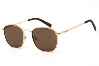 Calvin Klein Retail CK20122S Sunglasses Matte Gold / Solid Brown-AmbrogioShoes