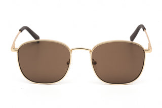 Calvin Klein Retail CK20122S Sunglasses Matte Gold / Solid Brown-AmbrogioShoes