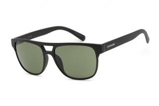 Calvin Klein Retail CK20523S Sunglasses Matte Black / Solid Green/G15-AmbrogioShoes