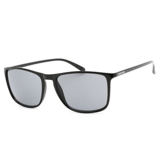 Calvin Klein Retail CK20524S Sunglasses Shiny Black / Solid Smoke-AmbrogioShoes