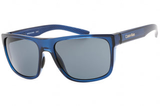 Calvin Klein Retail CK22556S Sunglasses DEEP TRANSPARENT BLUE / Grey-AmbrogioShoes