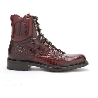 Caporicci Men's Luxury Italian Shoes Sport & Rust Alligator Boots ART570 (CAP1031)-AmbrogioShoes