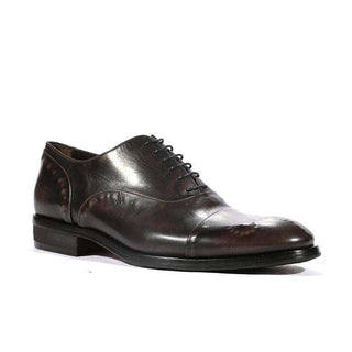 Corvari Mens Gioia Doeskin Black Oxfords (COR1011)-AmbrogioShoes