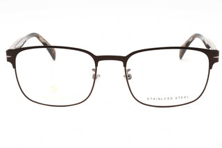 David Beckham DB 1066 Eyeglasses BROWN MT RUTHENIUM/Clear demo lens-AmbrogioShoes