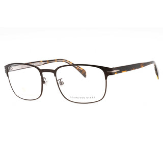 David Beckham DB 1066 Eyeglasses BROWN MT RUTHENIUM/Clear demo lens-AmbrogioShoes