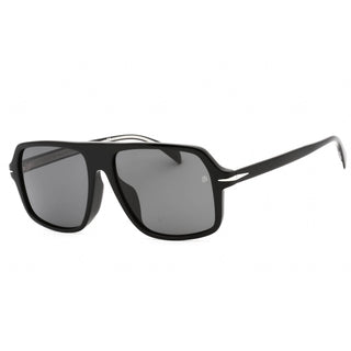 David Beckham DB 7059/F/S Sunglasses BLACK / BROWN-AmbrogioShoes