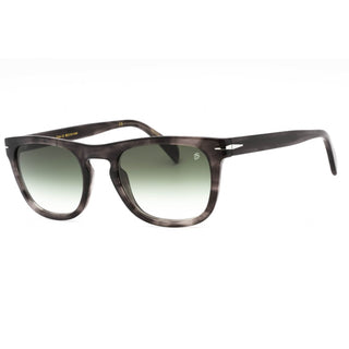 David Beckham DB 7077/S Sunglasses GREY HORN/GREEN SHADED-AmbrogioShoes