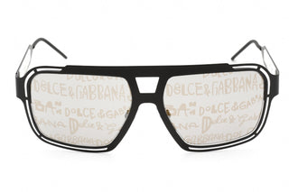 Dolce & Gabbana 0DG2270 Sunglasses Matte Black /Grey/Silver/Gold Graffiti-AmbrogioShoes