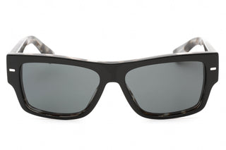 Dolce & Gabbana 0DG4451 Sunglasses Black On Grey Tortoise / Dark Grey-AmbrogioShoes