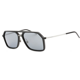 Dolce & Gabbana 0DG6196 Sunglasses Black/Gunmetal / Light Grey Mirrored Black-AmbrogioShoes