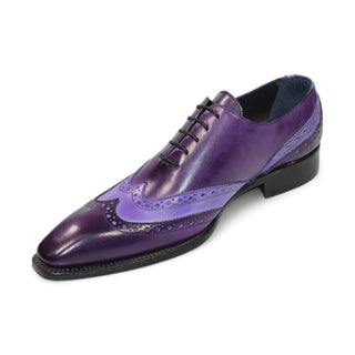 Duca Andora Men's Shoes Purple/Lavender Calf-Skin Leather Oxfords (D1143)-AmbrogioShoes