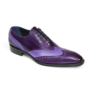 Duca Andora Men's Shoes Purple/Lavender Calf-Skin Leather Oxfords (D1143)-AmbrogioShoes