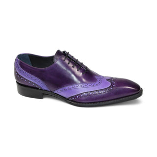 Duca Andora Men's Shoes Purple/Lavender Calf-Skin Leather Oxfords (D1143)-AmbrogioShoes