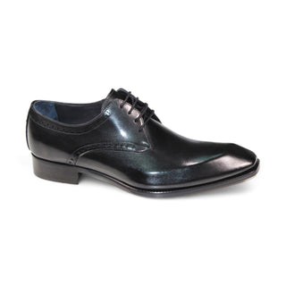 Duca Arpino Men's Shoes Black Calf-Skin Leather Oxfords (D1130)-AmbrogioShoes