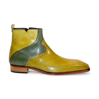 Duca PEDASO Men's Shoes Green Calf-Skin Leather Oxfords (D1169)-AmbrogioShoes