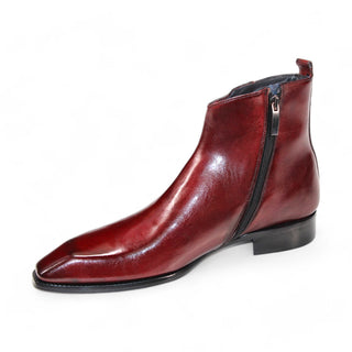 Duca Romano Men's Shoes Cordovan Calf-Skin Leather Boots (D1128)-AmbrogioShoes