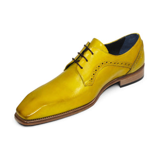 Duca Spada Men's Shoes Yellow Calf-Skin Leather Oxfords (D1176)-AmbrogioShoes