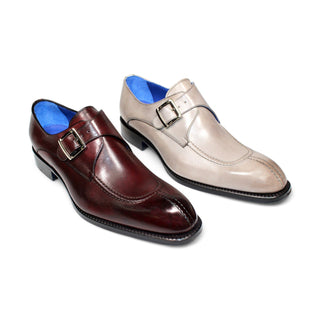 Emilio Franco Bernardo Men's Shoes Calf-Skin Leather Monkstraps Loafers (EFA1002)-AmbrogioShoes