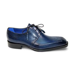 Emilio Franco Lando Men's Shoes Navy Calf-Skin Leather (EF1256)-AmbrogioShoes