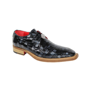 Emilio Franco Santo Men's Shoes Patent Leather Multi Croco Print Oxford (EFC1037)-AmbrogioShoes