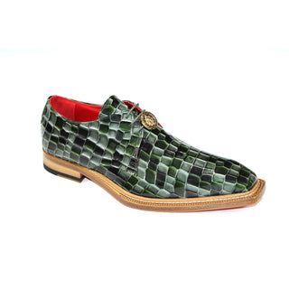 Emilio Franco Santo Men's Shoes Patent Leather Multi Croco Print Oxford (EFC1102)-AmbrogioShoes