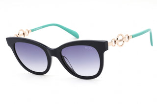 Emilio Pucci EP0157 Sunglasses Shiny Blue Black / Gradient Blue-AmbrogioShoes