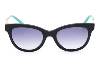 Emilio Pucci EP0157 Sunglasses Shiny Blue Black / Gradient Blue-AmbrogioShoes