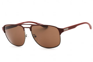 Emporio Armani 0EA2144 Sunglasses Matte Gunmetal/Burgundy / Dark Brown-AmbrogioShoes