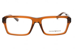 Emporio Armani 0EA3206 Eyeglasses Shiny Transparent Brown / Clear Lens-AmbrogioShoes