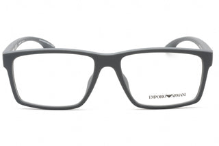 Emporio Armani 0EA3210U Eyeglasses Rubberized Grey/Clear demo lens-AmbrogioShoes