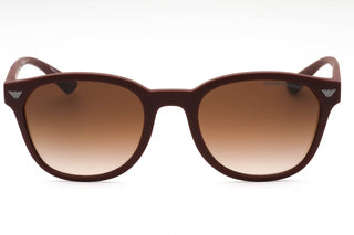 Emporio Armani 0EA4225U Sunglasses Matte Bordeaux / Brown Gradient-AmbrogioShoes