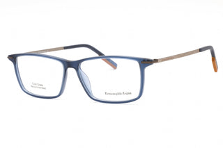 Ermenegildo Zegna EZ5204 Eyeglasses Shiny blue/Clear demo lens-AmbrogioShoes