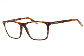 Ermenegildo Zegna EZ5215 Eyeglasses Dark Havana/Clear demo lens-AmbrogioShoes