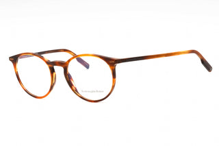 Ermenegildo Zegna EZ5237 Eyeglasses dark havana/clear demo lens-AmbrogioShoes