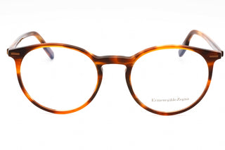 Ermenegildo Zegna EZ5237 Eyeglasses dark havana/clear demo lens-AmbrogioShoes